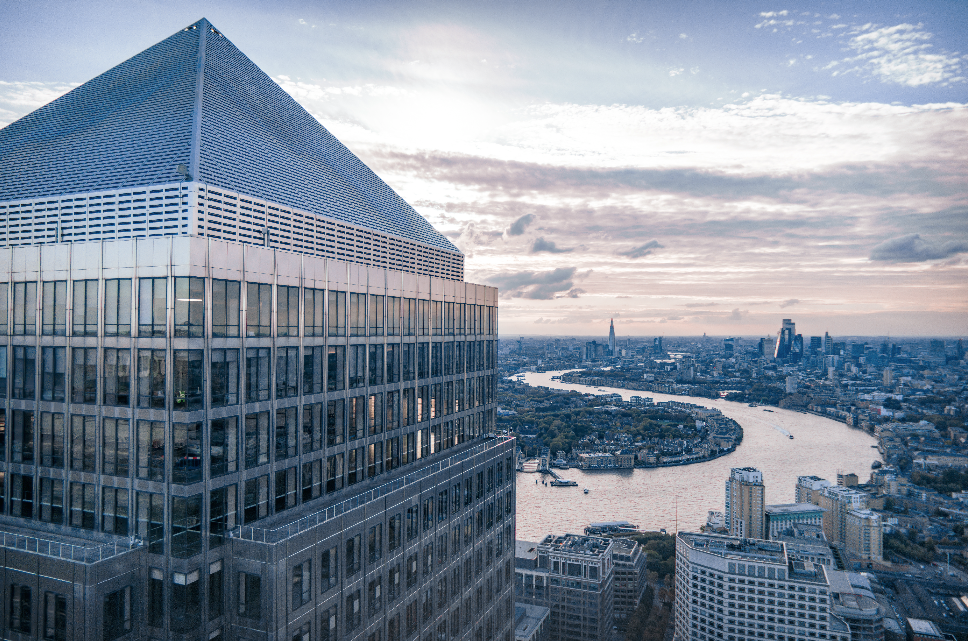 Canary Wharf 与伦敦城市天际线